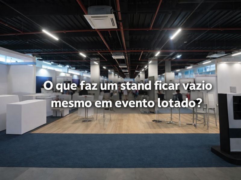 O que faz um stand ficar vazio mesmo em evento lotado?